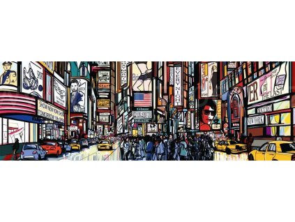 Samolepící fototapeta do kuchyně - Times square, 180x60cm, 040